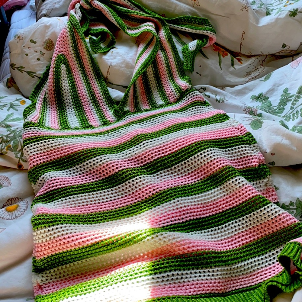 crotchet beach dress
